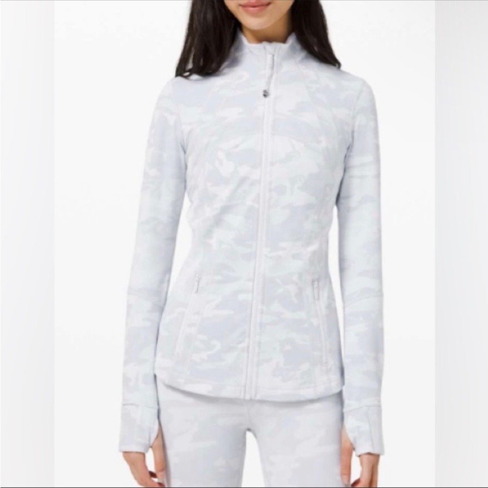 Lululemon define jacket, white camo